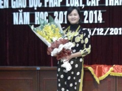 Lễ Tổng kết hội thi tuyên truyền viên giỏi về giáo dục pháp luật cấp thành phố năm học 2013-2014