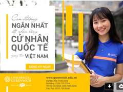 Đại Học Greenwich (Việt Nam) Thông báo Xét tuyển trực tuyến