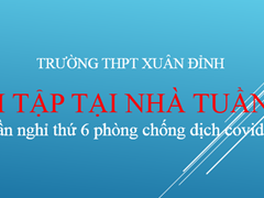 Bài Tập Tại Nhà Tuần 30 (Tuần Nghỉ Thứ 6 Phòng Chống Dịch Corona)