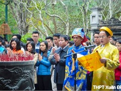 Ngoại khóa: Tham quan, học tập tại khu di tích đền Sóc năm học 2016-2017