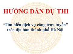Hướng Dẫn Dự Thi Dịch Vụ Công Trực Tuyến Năm 2019