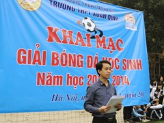 Khai mạc giải bóng đá học sinh năm học 2013-2014