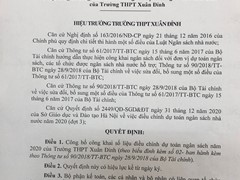 Công Khai Điều Chỉnh Dự Toán Ngân Sách 2020 (Lần 3)