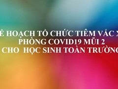 Kế hoạch tổ chức tiêm vắc xin phòng Covid 19 mũi 2 cho  học sinh toàn trường