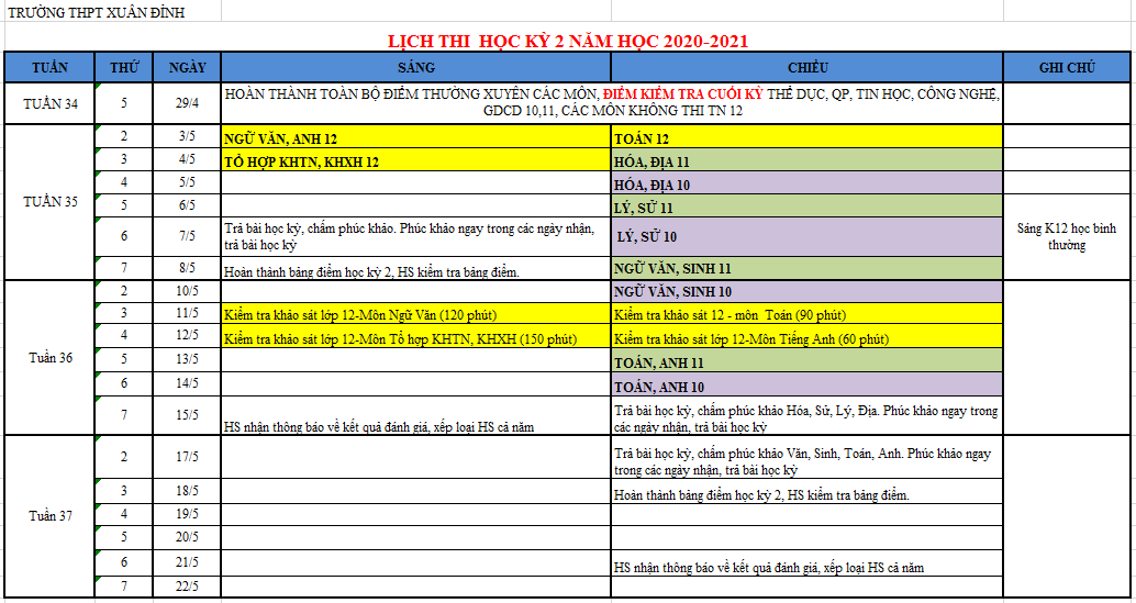 Lich Thi HK2