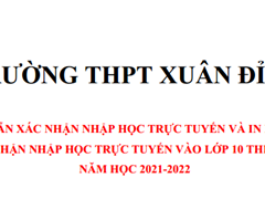 Hướng Dẫn Xác Nhận Nhập Học Trực Tuyến và In Phiếu Xác Nhận