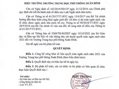 Công Khai Quyết Toán Ngân Sách Năm 2021