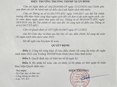 Công khai điều chỉnh, bổ sung dự toán chi ngân sách năm 2022