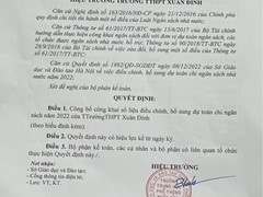 Công khai điều chỉnh, bổ sung dự toán chi ngân sách năm 2022 (1)