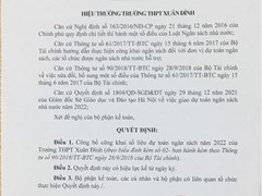Công Khai Dự Toán Ngân Sách Năm 2022