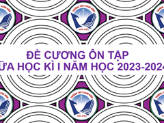 Đề Cương Ôn Tập Giữa Học Kì I Năm Học 2023-2024