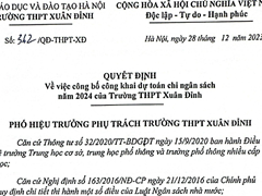 Công Khai Dự Toán Chi Ngân Sách Năm 2024 & Kết Quả Mua Sắm Tài Sản Năm 2023