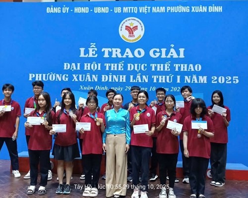 Trường Thpt Xuân Đỉnh Đạt Thành Tích Xuất Sắc Tại Đại Hội Thể Dục Thể Thao Phường Xuân Đỉnh Năm 2025
