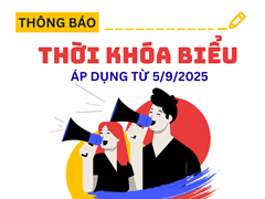 THỜI KHÓA BIỂU SỐ 01 (ÁP DỤNG TỪ 5/9/2025)