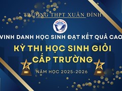 Vinh Danh Học Sinh Đạt Kết Quả Cao Trong Kỳ Thi HSG Cấp Trường - Năm Học 2025-2026