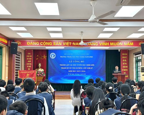 Lễ Công Bố Thành Lập Các Đội Tuyển HSG Tham Dự Kỳ Thi OLYMPIC Cấp Cụm 07
