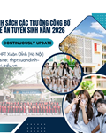 Danh Sách Trường Đại Học Công Bố Đề Án Tuyển Sinh Năm 2026