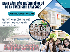 Danh Sách Trường Đại Học Công Bố Đề Án Tuyển Sinh Năm 2026