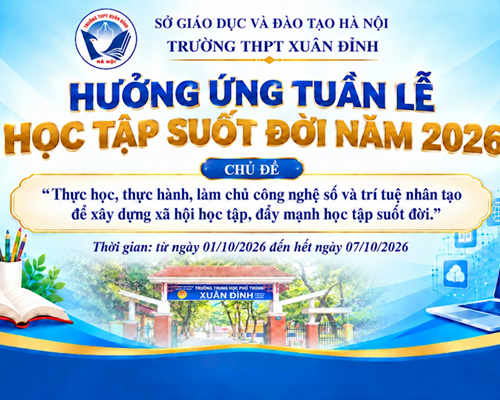 Thư viện trường THPT Xuân Đỉnh hưởng ứng tuần lễ học tập suốt đời năm 2026