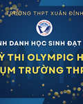 Vinh Danh Các Học Sinh Đạt Giải Trong Kỳ Thi Olympic Học Sinh Giỏi Cấp Cụm Trường THPT Số 07