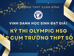Vinh Danh Các Học Sinh Đạt Giải Trong Kỳ Thi Olympic Học Sinh Giỏi Cấp Cụm Trường THPT Số 07