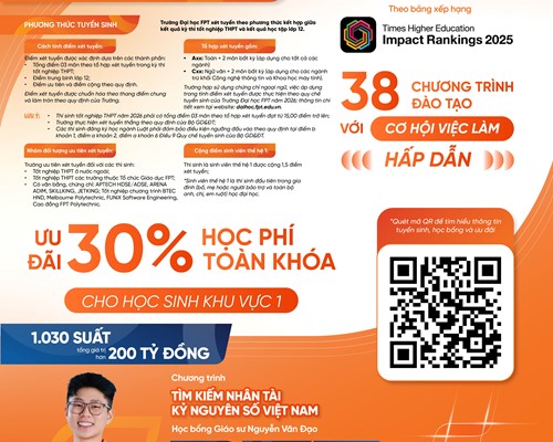 Trường Đại Học FPT Chính Thức Mở Cổng Đăng Ký Tư Vấn Tuyển Sinh Năm 2026