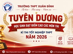 Tuyên dương học sinh đạt điểm cao các môn thi - Kỳ thi tốt nghiệp THPT năm 2026