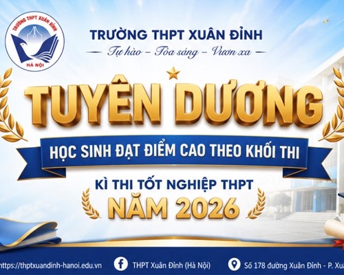 Tuyên dương học sinh đạt điểm cao theo khối thi - Kỳ thi tốt nghiệp THPT năm 2026